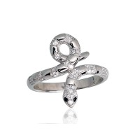 Sudraba gredzens "Čūska" no 925 proves sudraba