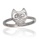 Sudraba gredzens ar cirkoniem „Owl“