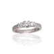 Sterling Silver Cubic Zirconia Ring “Frozen Light II”