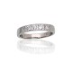Sterling Silver Cubic Zirconia Ring “Domino II”
