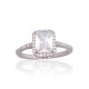 Sterling Silver Cubic Zirconia Ring “Lourdes II”