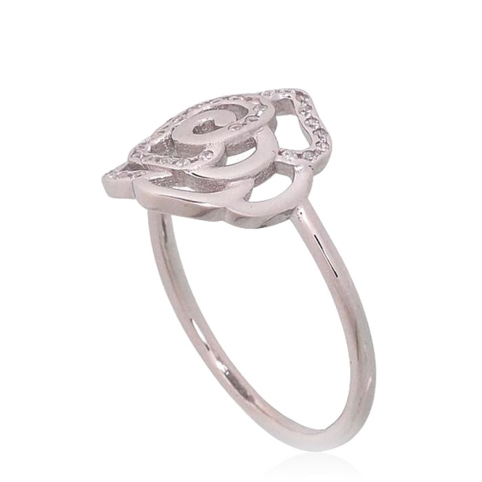 Sudraba gredzens ar cirkoniem „Rose III“
