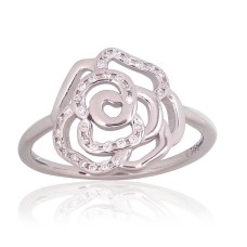 Sudraba gredzens ar cirkoniem „Rose III“