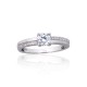 Sterling Silver Cubic Zirconia Ring “Junona X”
