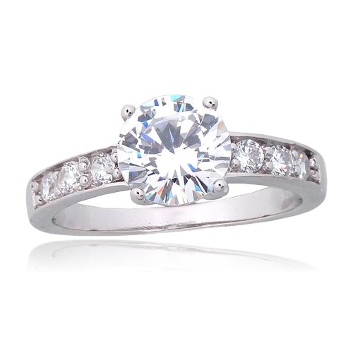 Sterling Silver Cubic Zirconia Ring “Junona XIII”
