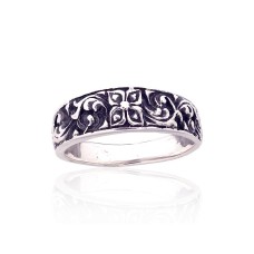 Hõbesõrmus „Damask Bloom“
