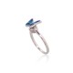 Sterling Silver Enamel Ring “Butterfly Waltz”