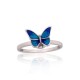 Sterling Silver Enamel Ring “Butterfly Waltz”