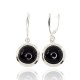 925 Sterling Silver Onyx Earrings “Midnight Eye II”