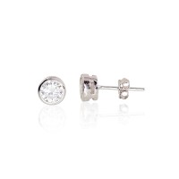 Sudraba auskari ar cirkoniem „Klasika II“