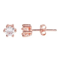 Children's Sterling Silver Cubic Zirconia Stud Earrings “Junona XIX”
