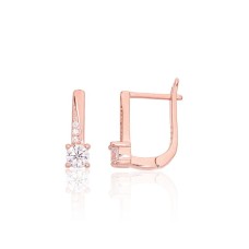925 Sterling Silver Cubic Zirconia Earrings “Junona IX”