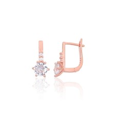 925 Sterling Silver Cubic Zirconia Earrings “Junona VIII”
