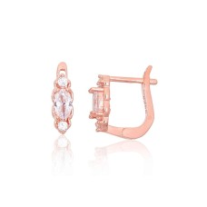 Lasten hopeakorvakorut zirkoneilla ”Teardrop Glow”