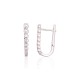 925 Sterling Silver Cubic Zirconia Earrings “Crystal Path III”