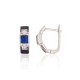 925 Sterling Silver Cubic Zirconia and Enamel Earrings “Athens”