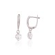925 Sterling Silver Cubic Zirconia Earrings “Morning Dew II”