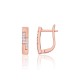 925 Sterling Silver Cubic Zirconia Earrings “Camille V”