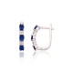 925 Sterling Silver Cubic Zirconia Earrings “Camellia VI”