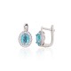 925 Sterling Silver Cubic Zirconia Earrings “Ferro VIII”