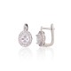 925 Sterling Silver Cubic Zirconia Earrings “Ferro VII”