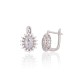 925 Sterling Silver Cubic Zirconia Earrings “Ferro IV”