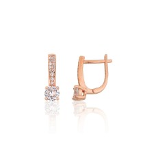 925 Sterling Silver Cubic Zirconia Earrings “Junona VII”
