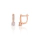 925 Sterling Silver Cubic Zirconia Earrings “Junona VII”
