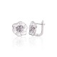 925 Sterling Silver Cubic Zirconia and Enamel Earrings “Tango III”