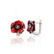 925 Sterling Silver Enamel Earrings “Tango II”