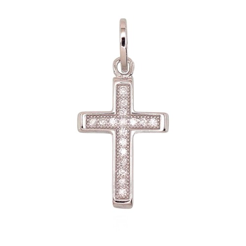 Hõberist tsirkoonidega „Sacred Cross IX“