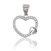 Sidabrinis pakabukas su cirkoniais „Beloved Heart IV“