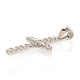 Sterling Silver Cubic Zirconia Cross Pendant “Classic XIV”