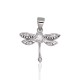 Sterling Silver Cubic Zirconia Pendant “Dragonfly”