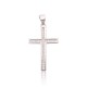 Sterling Silver Cubic Zirconia Cross Pendant “Cathedral Light V”