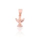 Lasten hopeariipus zirkoneilla ”Angel IV”