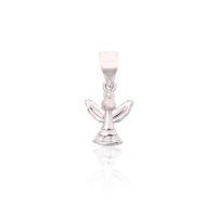 Children's Sterling Silver Cubic Zirconia Pendant “Angel V”