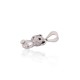 Children's Sterling Silver Cubic Zirconia and Enamel Pendant “Bear II”
