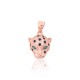 Sterling Silver Cubic Zirconia and Enamel Pendant “Panthera”