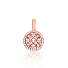 Sterling Silver Cubic Zirconia Pendant “Brocade”