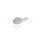 Sterling Silver Cubic Zirconia Pendant “Brocade II”