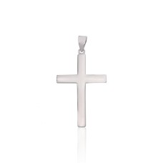 Sterling Silver Cross Pendant “Classic V”
