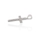 Sterling Silver Cubic Zirconia Cross Pendant “Cathedral Light III”