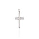 Sterling Silver Cubic Zirconia Cross Pendant “Cathedral Light III”