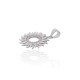 Sterling Silver Cubic Zirconia Pendant “Sun V”