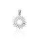 Sterling Silver Cubic Zirconia Pendant “Sun V”