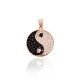 Sterling Silver Cubic Zirconia Pendant “Yin Yang”