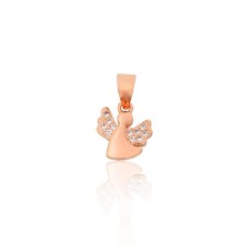 Lasten hopeariipus zirkoneilla ”Little Angel III”