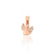 Lasten hopeariipus zirkoneilla ”Little Angel III”
