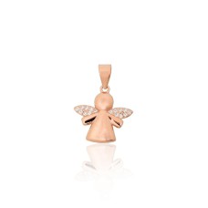 Lasten hopeariipus zirkoneilla ”Little Angel”